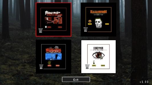 8-Bit Slasher 4-in-1 Horror Demakes titlescreen