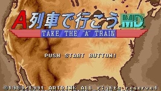 A-Ressha de Ikou MD titlescreen