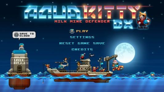 Aqua Kitty: Milk Mine Defender DX titlescreen