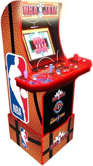 Arcade1Up NBA Jam Bundle with Lit Marquee and Stool