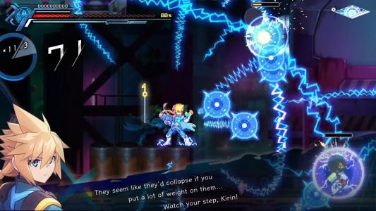 Armed Blue Gunvolt Gibs screenshot