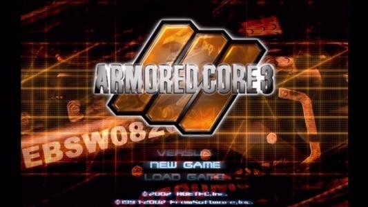 Armored Core 3 titlescreen