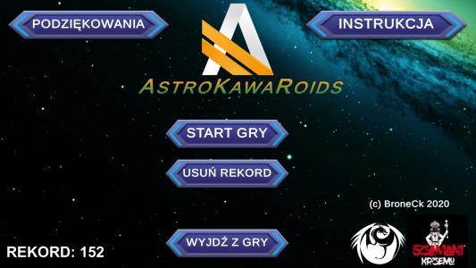 AstroKawaRoids titlescreen