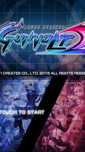 Azure Striker Gunvolt 2 titlescreen