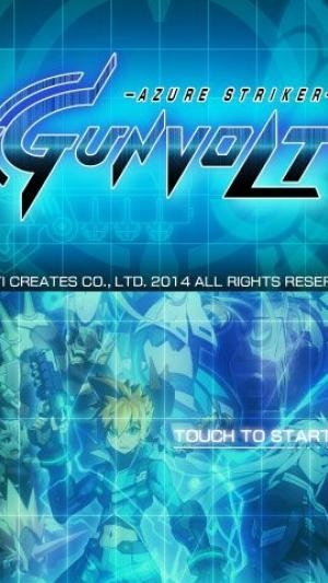 Azure Striker Gunvolt titlescreen