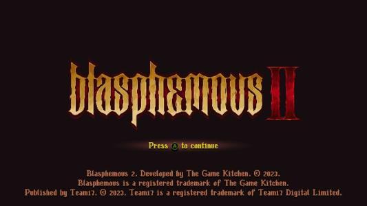 Blasphemous II titlescreen