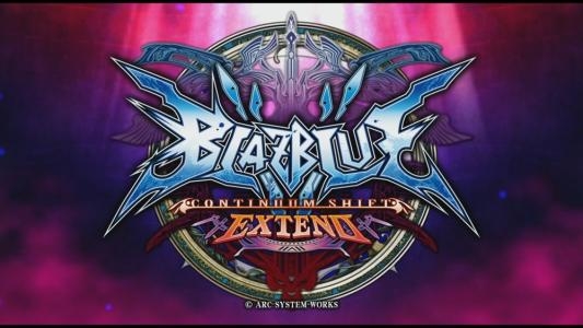 Blazblue: Continuum Shift Extend titlescreen