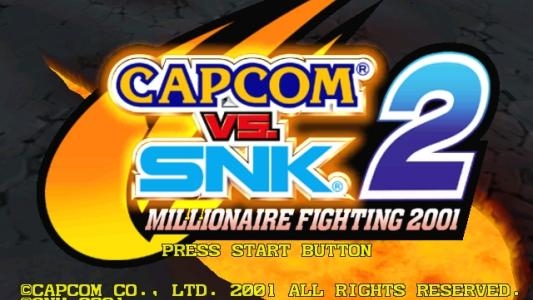 Capcom vs. SNK 2: Millionaire Fighting 2001 titlescreen