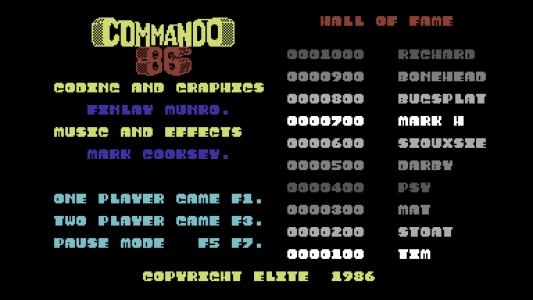 Commando 86 screenshot