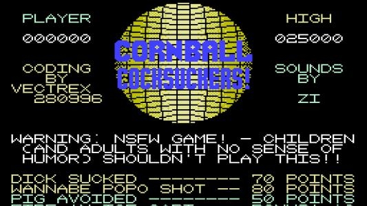 Cornball Cocksuckers titlescreen