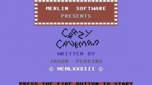 Crazy Caveman titlescreen