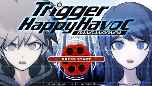 Danganronpa: Trigger Happy Havoc titlescreen