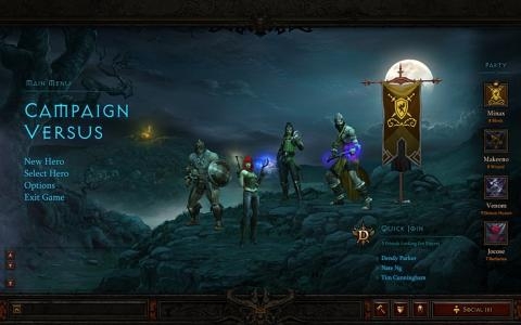 Diablo III Battle Chest titlescreen