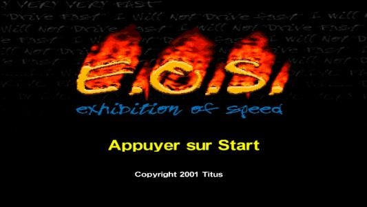 Exhibition of Speed titlescreen