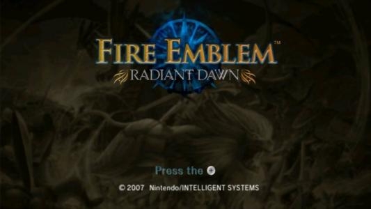 Fire Emblem Radiant Dawn titlescreen