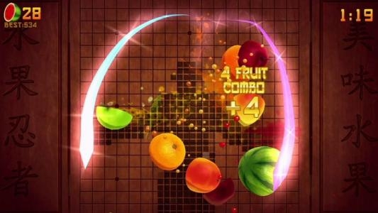 Fruit Ninja Kinect screenshot