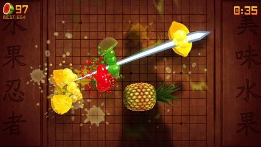 Fruit Ninja Kinect screenshot