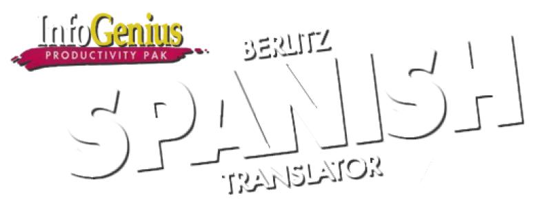 InfoGenius Productivity Pak: Berlitz Spanish Translator clearlogo