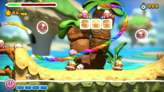 Kirby and the Rainbow Curse screenshot