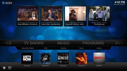 KODI screenshot