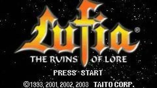 Lufia: The Ruins of Lore titlescreen