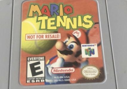 Mario Tennis  [Not for Resale] banner