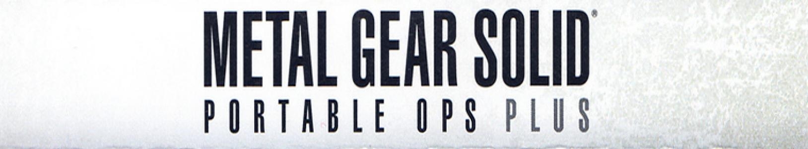 Metal Gear Solid: Portable Ops Plus banner