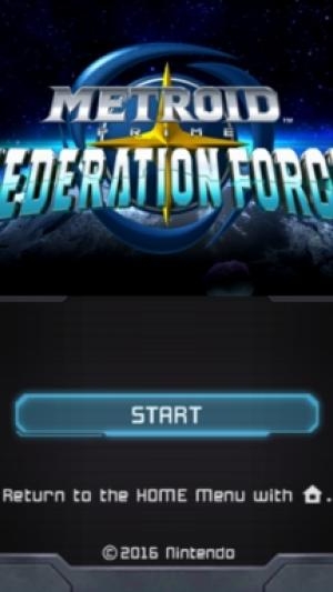 Metroid Prime: Federation Force titlescreen