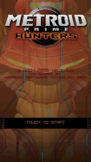 Metroid Prime: Hunters titlescreen