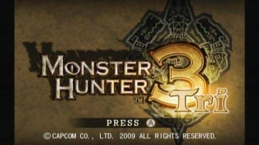 Monster Hunter 3 Tri [Limited Edition - Ultimate Hunter Pack] titlescreen