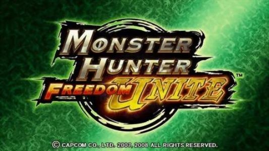 Monster Hunter Freedom Unite titlescreen