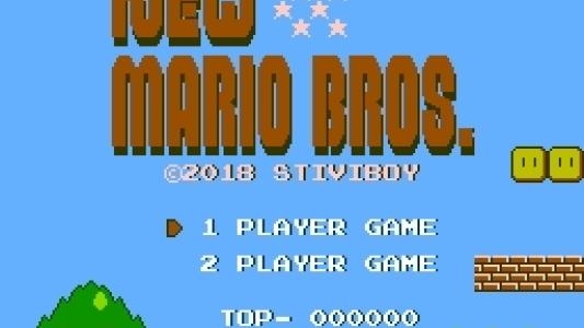 New Mario Bros Rom Hack titlescreen