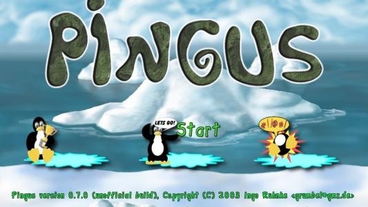 Pingus titlescreen