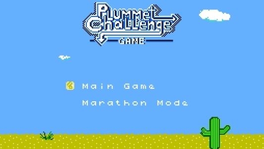 Plummet Challenge Game titlescreen