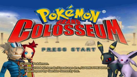 Pokémon Grand Coloseum titlescreen