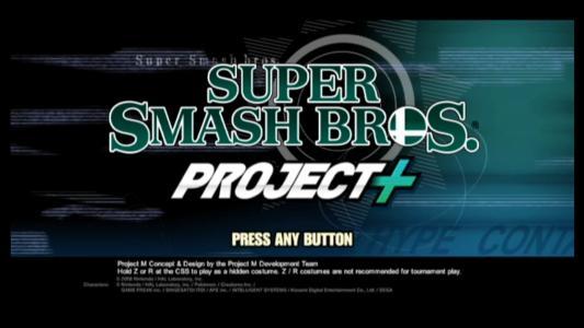 Project+ titlescreen