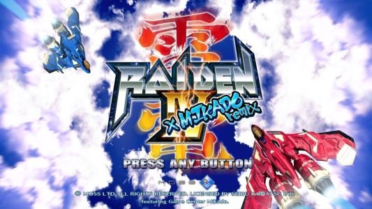 Raiden IV x Mikado Remix titlescreen