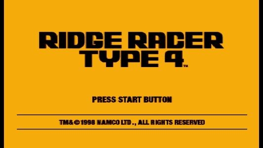 Ridge Racer Type 4 titlescreen