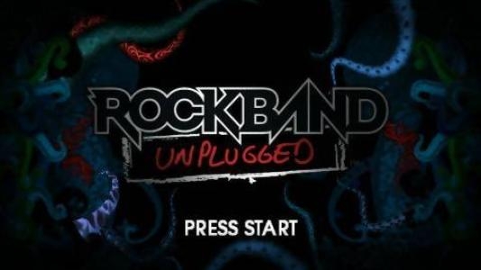 Rock Band Unplugged titlescreen