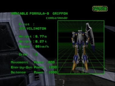 Space Griffon VF-9 screenshot