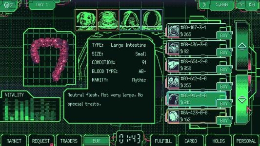 Space Warlord: Organ Trading Simulator screenshot