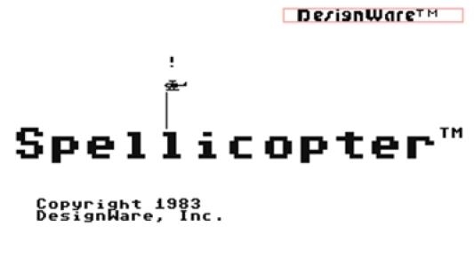 Spellicopter titlescreen