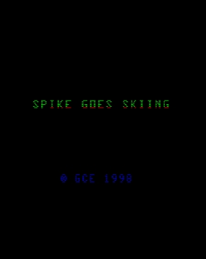 Spike Goes Skiing