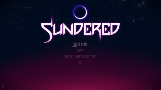 Sundered titlescreen