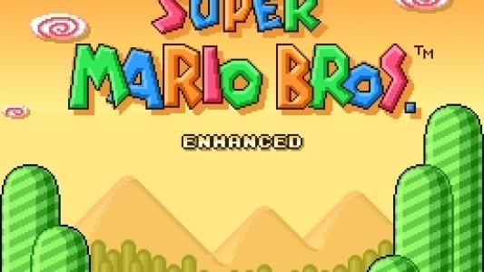 Super Mario Bros. Enhanced titlescreen