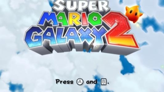 Super Mario Galaxy 2 titlescreen