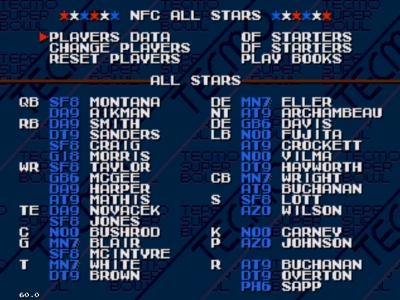 Tecmo Super Bowl Convergence screenshot