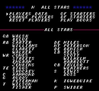 Tecmo Super Bowl NCAA Alumni screenshot