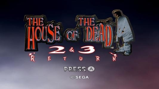 The House of the Dead 2 & 3 Return titlescreen