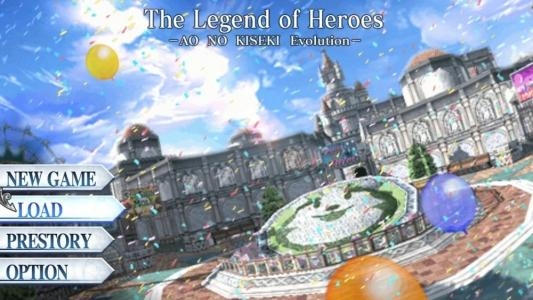 The Legend of Heroes: Ao no Kiseki - Evolution titlescreen